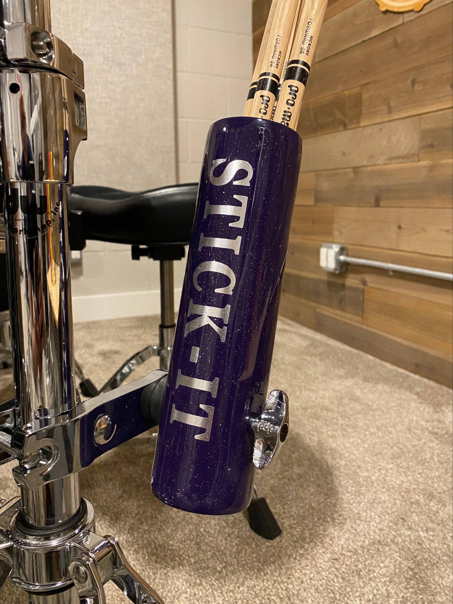 Dark Purple and Silver Stick It